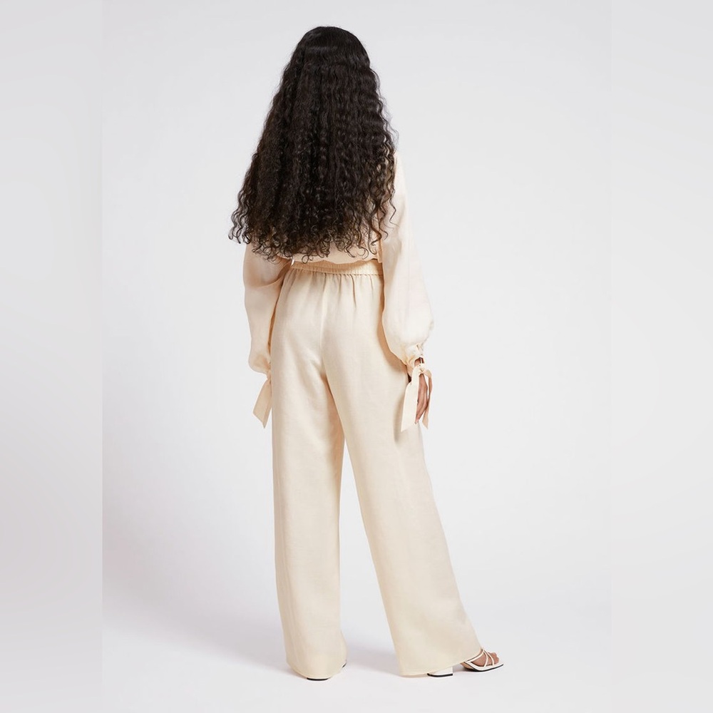 & Other Stories Relaxed Pull-On Linen Trousers - Picture 4 of 10